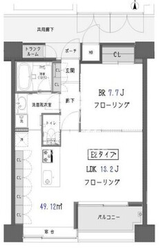 ガーデン蒲田 1103 間取り図