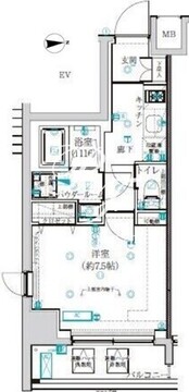 アルテシモレフィナ 306 間取り図