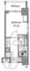 ステーションフロント両国 503 間取り図