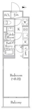 MEJIRO RESIDENCE 207 間取り図