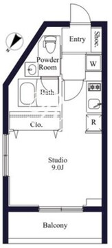 ラペルラ柿の木坂 206 間取り図