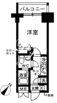 レジディア日本橋人形町2 608 間取り図