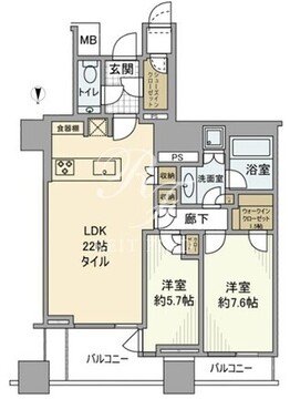 三田ガーデンヒルズ P-407 間取り図