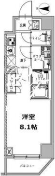 エスレジデンス三田慶大前 401 間取り図