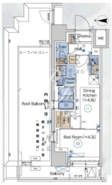 ジェノヴィア品川南大井 401 間取り図