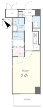 サランコート 403 間取り図