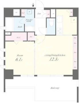 アールコート早稲田 202 間取り図