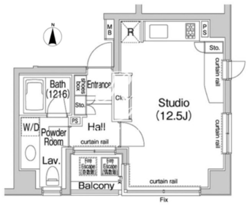 コンフォリア池袋 803 間取り図