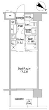 コンフォリア南砂町 1208 間取り図