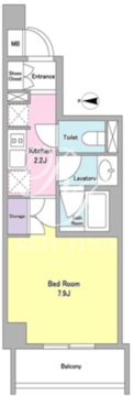 シティカレント代官山 313 間取り図