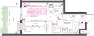 ズーム西早稲田 101 間取り図