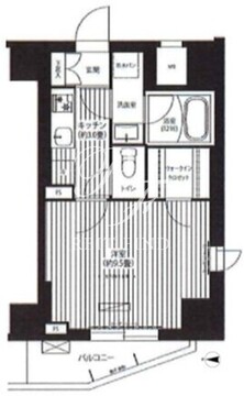 プレジールテアトル用賀 103 間取り図