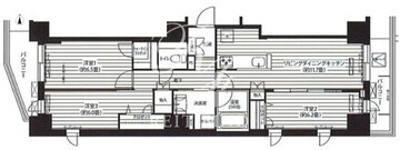 プレジールテアトル用賀 203 間取り図