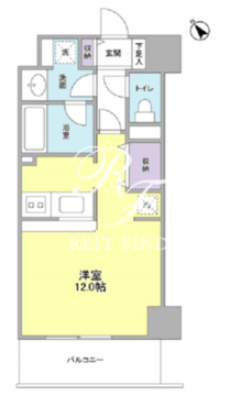 TKフラッツ渋谷 502 間取り図