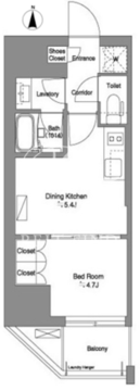 ブリリアイスト新御徒町 304 間取り図