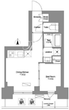 ブリリアイスト新御徒町 302 間取り図