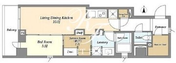 ラティエラ四谷 101 間取り図