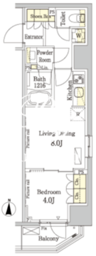 パークアクシス錦糸町ヴェール 401 間取り図