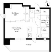 グランパセオ浅草橋 1301 間取り図