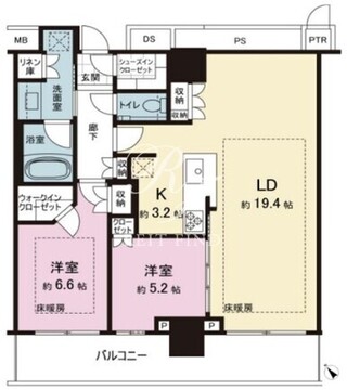 ザ・タワー十条 3308 間取り図