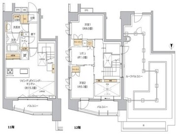 リビオメゾン東池袋 1101 間取り図