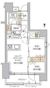 リビオメゾン東池袋 1102 間取り図