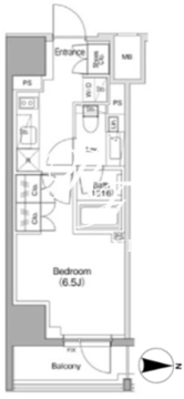 ザ・パークハビオ南大井 506 間取り図