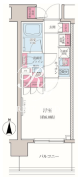 レジディア品川シーサイド 903 間取り図