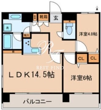 フォレシティ秋葉原 1202 間取り図