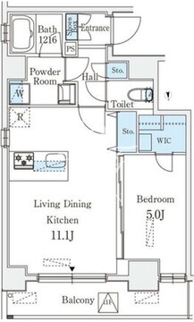 クラリティア浅草 1102 間取り図