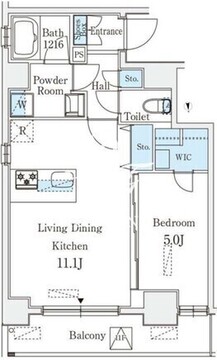 クラリティア浅草 1202 間取り図