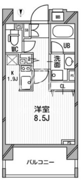 クリオ西池袋 802 間取り図