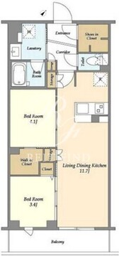 テラス鵜の木ノース 503 間取り図