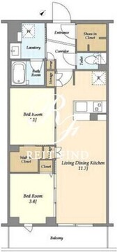 テラス鵜の木ノース 303 間取り図