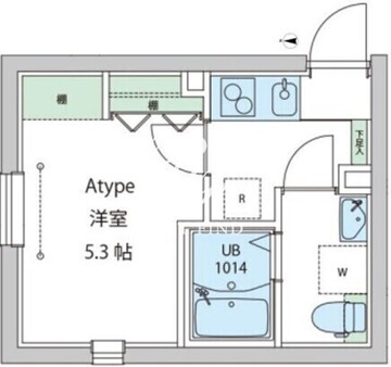 レオーネ早稲田 301 間取り図