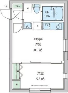 レオーネ早稲田 102 間取り図