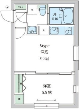 レオーネ早稲田 202 間取り図