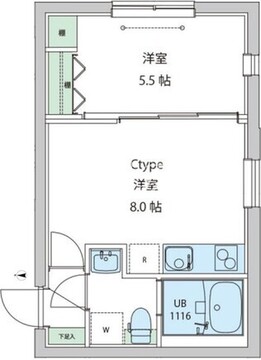 レオーネ早稲田 103 間取り図