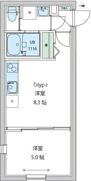 レオーネ早稲田 104 間取り図