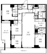 ザ・ケンジントン・レジデンスときわ台 501 間取り図
