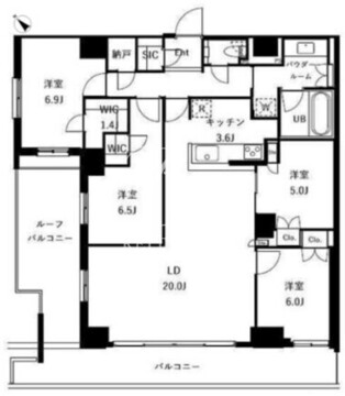 ザ・ケンジントン・レジデンスときわ台 501 間取り図