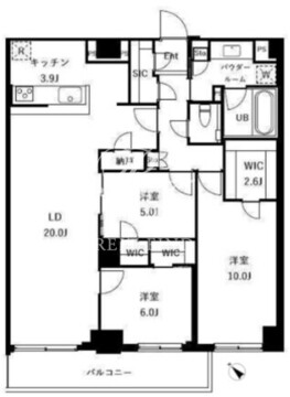 ザ・ケンジントン・レジデンスときわ台 502 間取り図