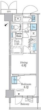 パークアクシス品川南大井パークフロント 126 間取り図