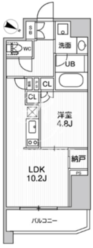 シーズンフラッツ新大塚 101 間取り図