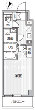 シーズンフラッツ新大塚 407 間取り図