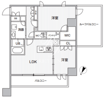 シーズンフラッツ新大塚 507 間取り図