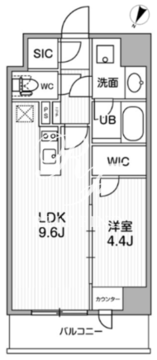 シーズンフラッツ新大塚 208 間取り図