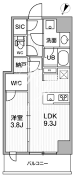 シーズンフラッツ新大塚 106 間取り図