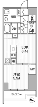 シーズンフラッツ新大塚 202 間取り図