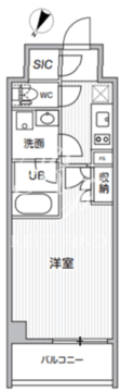 シーズンフラッツ新大塚 405 間取り図